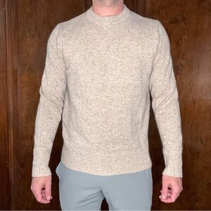 J. Crew Men’s Rugged Merino Wool Blend Crewneck Sweater Size Medium
